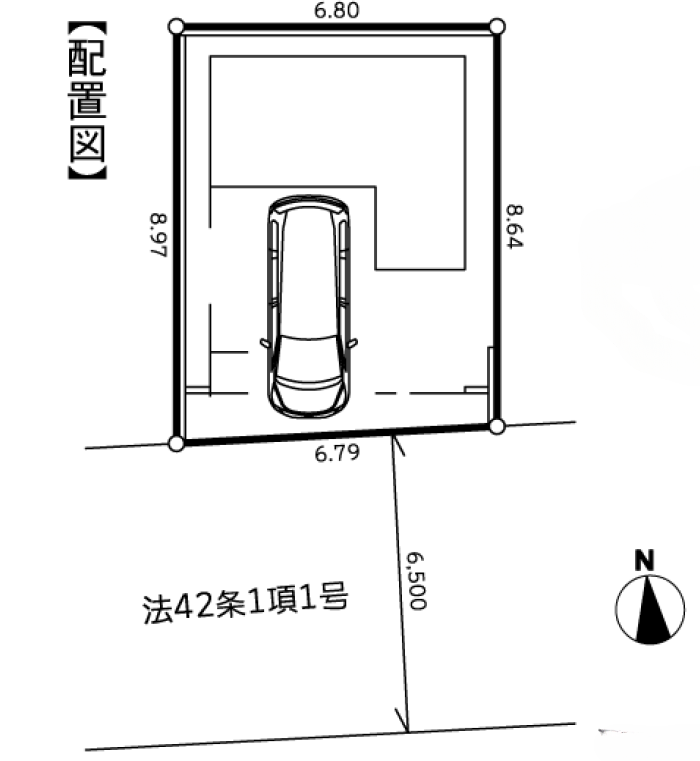 【ガルボシティー有馬6丁目】配置図