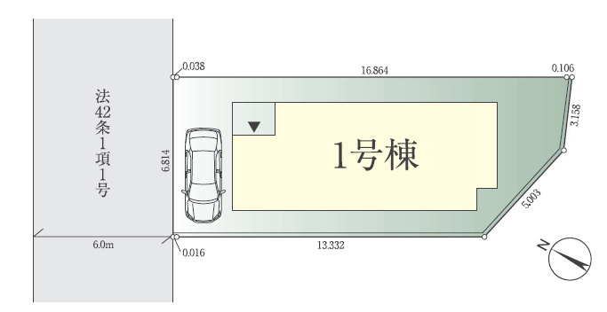 【FiT川崎市麻生区片平2期】新築一戸建「柿生」駅徒歩15分・五月台14分、区画図