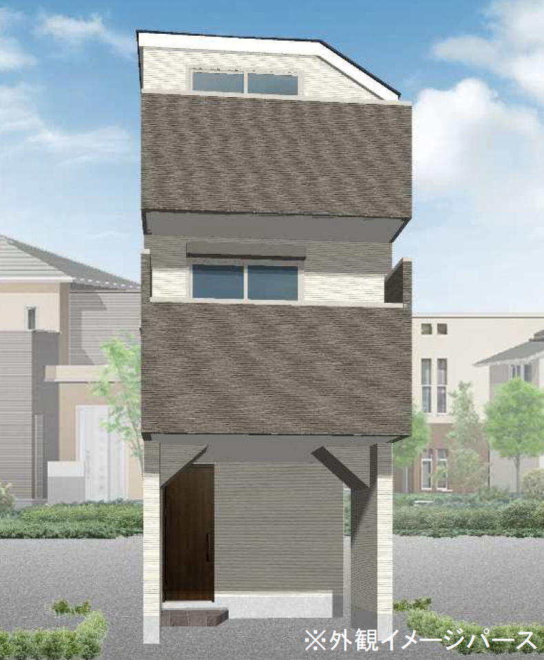【新築一戸建|白幡南町】外観パース