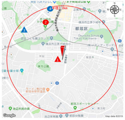 ハートフルタウン平台3番 第2期 センター南駅・都筑ふれあいの丘駅:近隣公示地価・基準地価.jpg