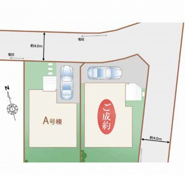 【ハートフルタウン深大寺元町1丁目17番】区画図