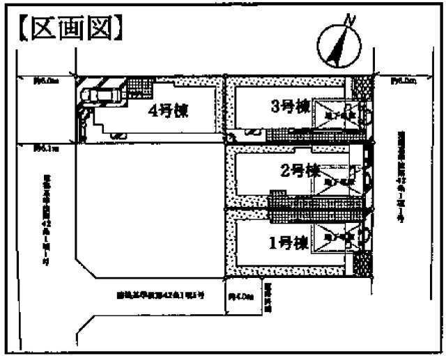 【フォレストタウン高石｜新築一戸建全4棟】区画図