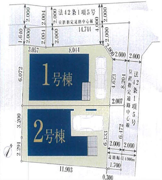 【ミラスモ三鷹市牟礼607②】区画図