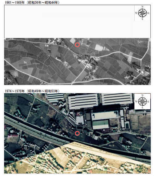 グラファーレ四谷5期 中河原駅＆西府駅 徒歩11分 新築一戸建て7棟：土地の履歴：古地図・過去の航空写真 (2).jpg