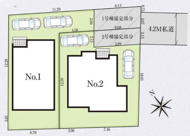 【グラファーレ調布市飛田給】区画図