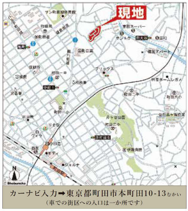 ラグラス町田Ⅴ 小田急線「町田」駅徒歩18分：町田市南大谷 新築一戸建て (地図).jpg