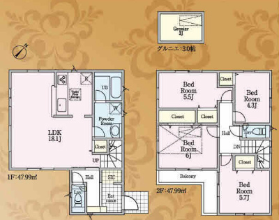 新築戸建住宅【狛江市和泉本町 第２】間取図 (4号棟).jpg