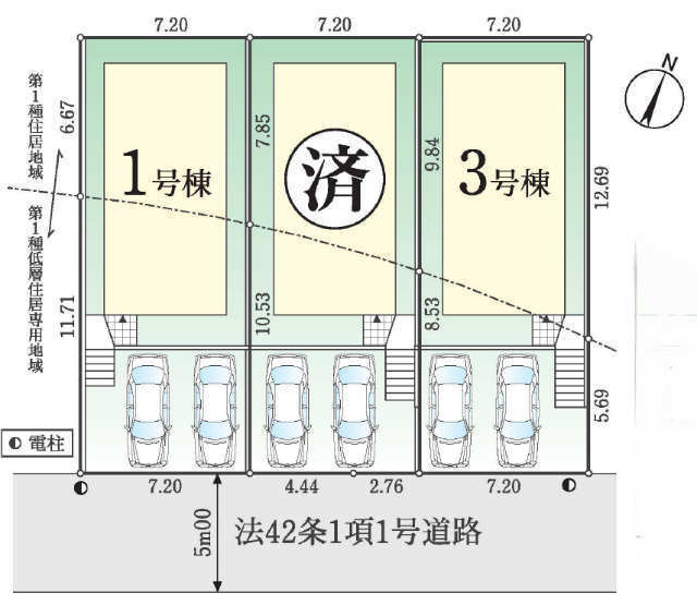 【FiT川崎市麻生区千代ヶ丘4期】区画図