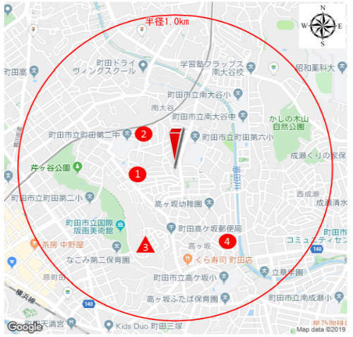 クレイドルガーデン町田市高ヶ坂 第21 新築一戸建て7棟：近隣地価・公示価格.jpg