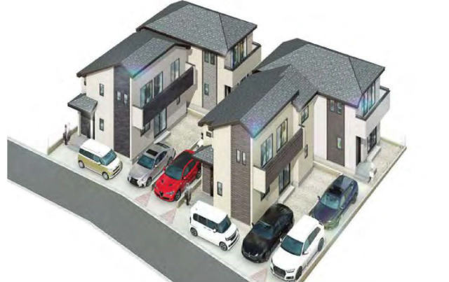 【ハートフルタウン中和泉5丁目381番】外観パース