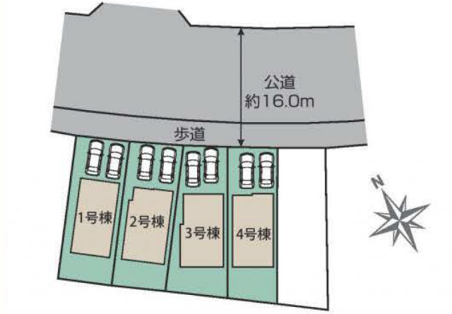 【ブルーミングガーデン鶴川1丁目】区画図