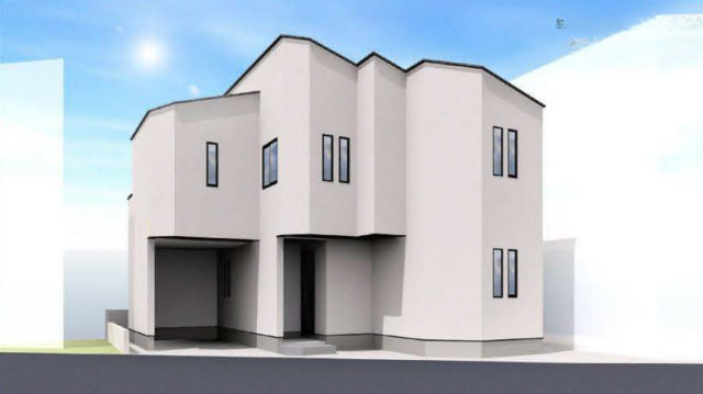 【新築一戸建全3棟|高津区蟹ヶ谷】外観パース