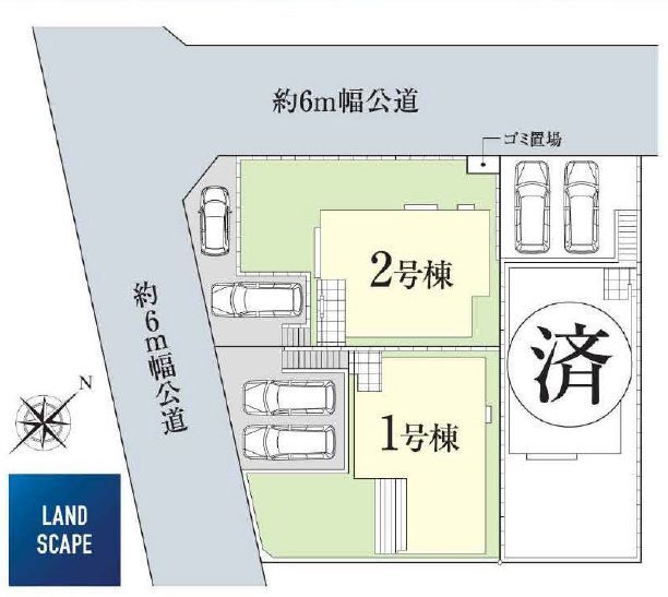 【新築一戸建全3棟｜北山田5丁目】区画図