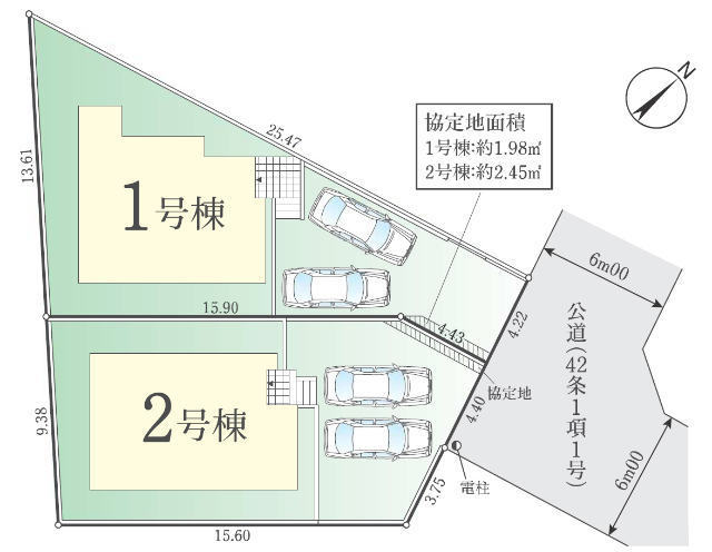 【FiT稲城市平尾6期】区画図