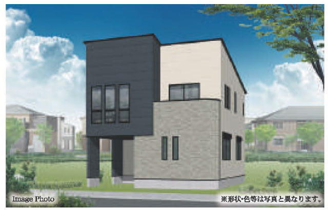 【新築一戸建全2棟｜川和町Ⅱ】外観パース
