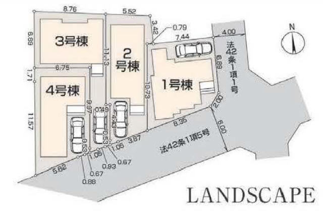 【リーブルガーデン杉並区宮前1期】区画図
