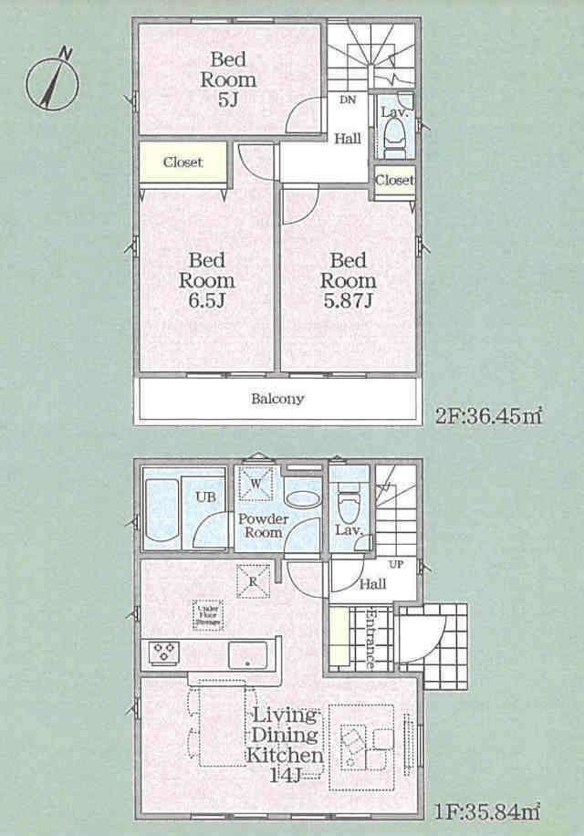 【クレイドルガーデン調布市八雲台第2】間取図