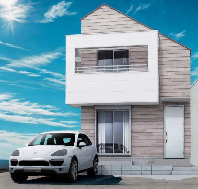 【メルディアの家～三鷹市井口418①】外観パース