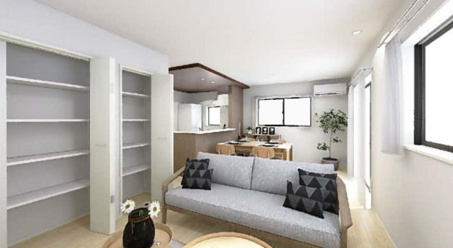 【リーブルガーデンすすき野1丁目】内装パース