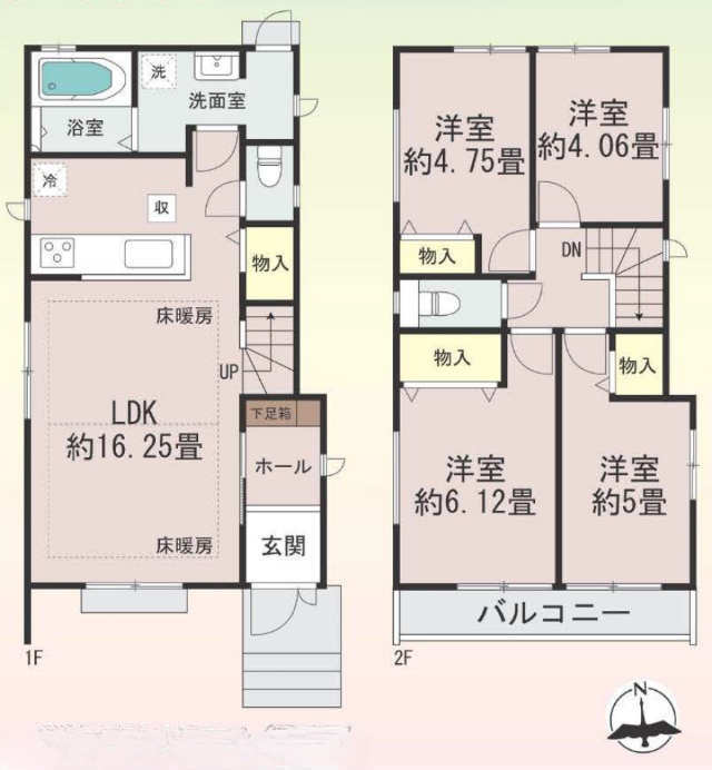 【ハートフルタウン狛江8期～岩戸南】間取図