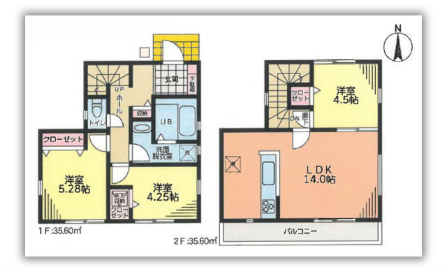 【リナージュ調布市深大寺東町22-1期】新築一戸建「調布」駅バス20分「諏訪神社」停歩4分：間取図