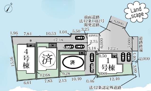 【リーブルガーデン府中市若松町第10】区画図