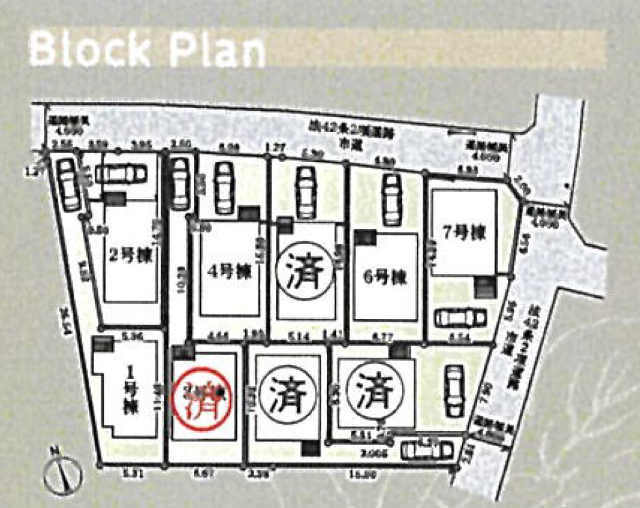 【クレイドルガーデン府中市清水が丘第1】区画図