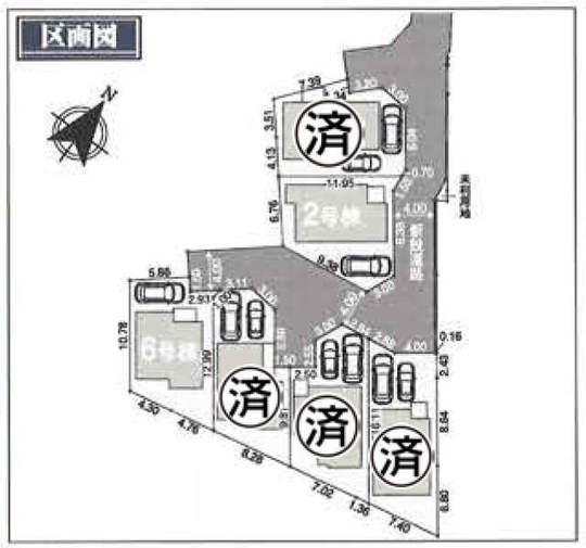 【新築一戸建全6棟｜府中市住吉町Ⅳ期】区画図