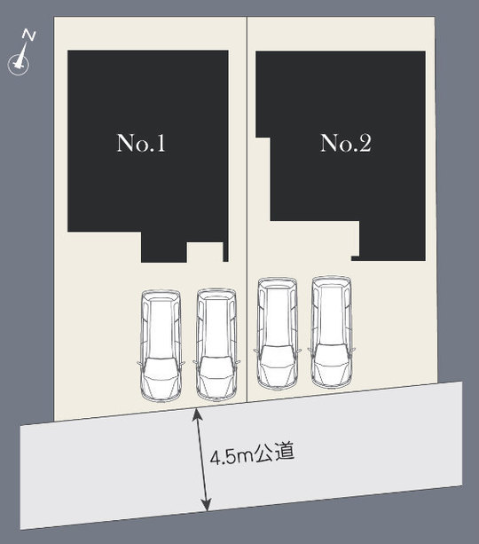 【メルディアの家｜青葉区あざみ野3丁目】区画図