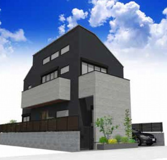 【新築一戸建｜世田谷区玉川4丁目】外観パース
