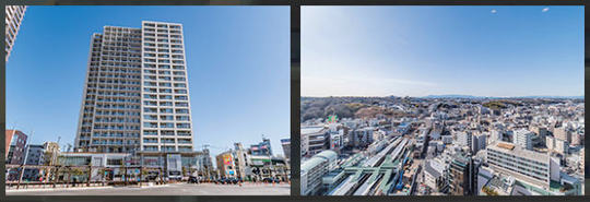 【アトラスタワー向ヶ丘遊園 21階】外観＆眺望