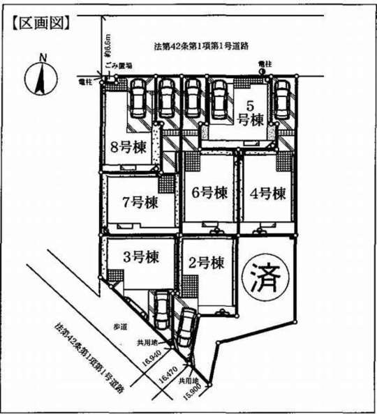【フォレストタウン千年Ⅲ】区画図