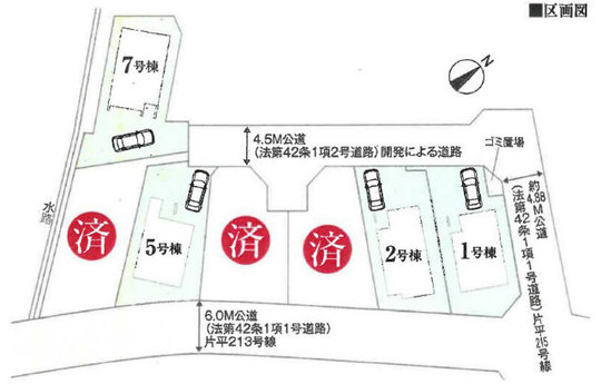 【リナージュ川崎市麻生区片平23-1期】区画図