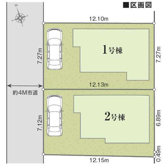 【リナージュ府中市栄町2丁目】区画図