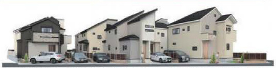 【ブルーミングガーデン府中市小柳町5丁目】外観パース