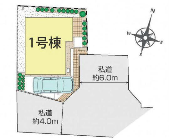 【ブルーミングガーデン世田谷区鎌田4丁目】区画図