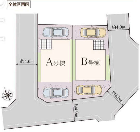 【ハートフルタウン調布市佐須町1丁目】区画図