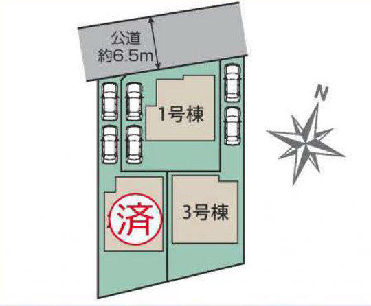 【ブルーミングガーデン美しが丘西2丁目】 区画図
