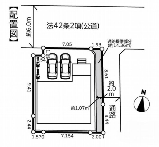 【ガルボシティー北烏山7丁目】区画図
