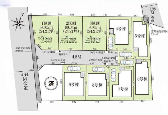 【グラファーレ世田谷区北烏山10期】区画図