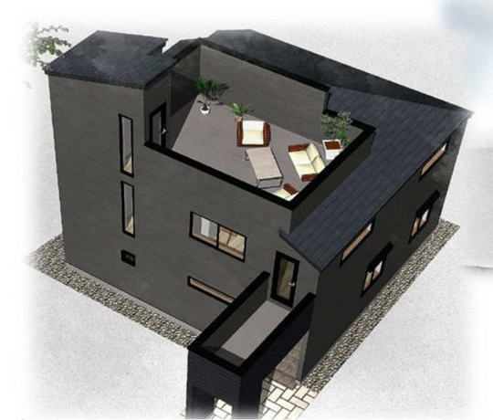 【新築一戸建|世田谷区上馬】外観パースその2