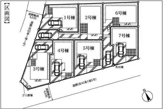 【フォレストタウン千年Ⅰ】区画図