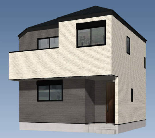 【新築一戸建全1棟｜多摩区西生田5丁目】外観イメージパース