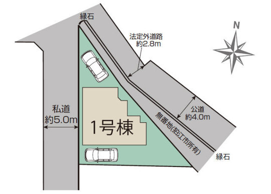 【ブルーミングガーデン岩戸南3丁目】区画図