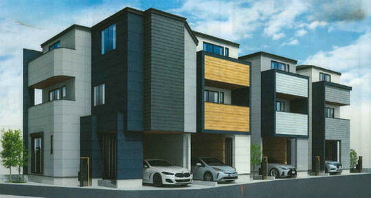 【新築一戸建全4棟｜プラスエーハウス菅3丁目Ⅲ1期】外観パース
