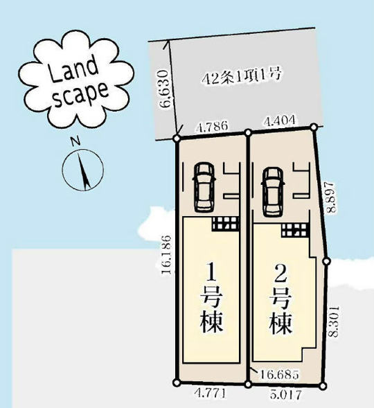 【リーブルガーデン.Ｓ清水が丘第4】区画図